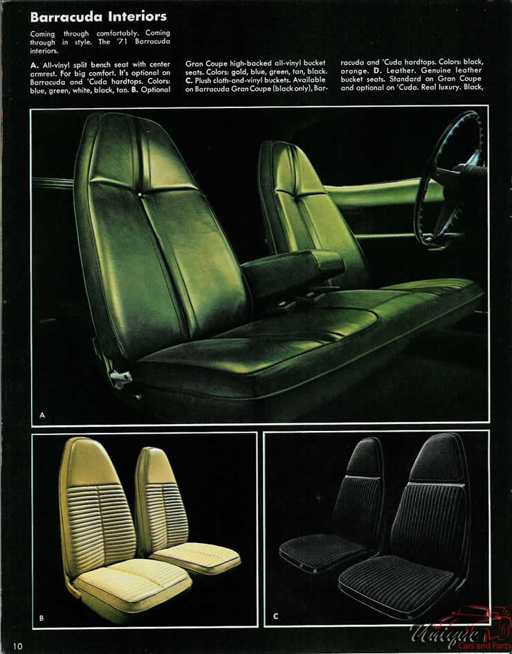 1971 Plymouth Barracuda Brochure Page 4
